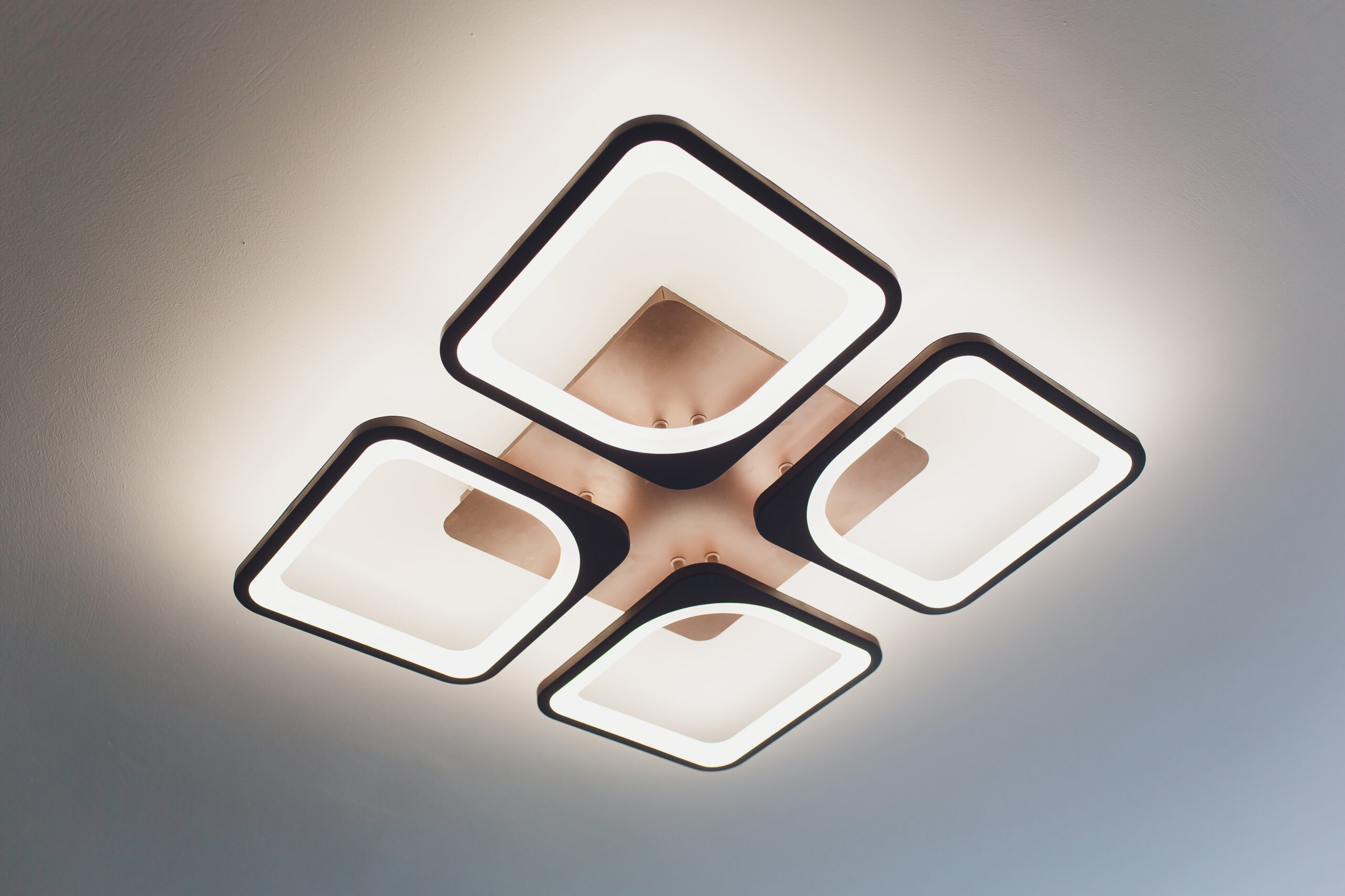 four shoulder ceiling chandelier modern light minimal